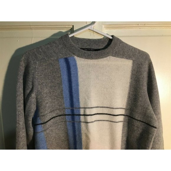 Vintage Panache lambswool sweater Greece size small ski gray - Picture 2 of 4